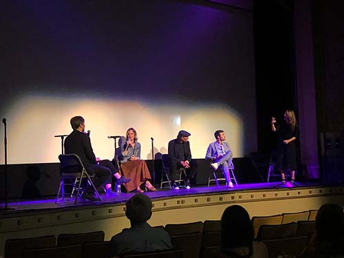 The post-screening Q&A with Siân Heder, Troy Kotsur, Daniel Durant and moderator, producer Sarah Green