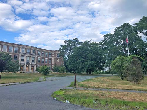 The former Briscoe Middle School in Beverly that was the location used for Gloucester High School