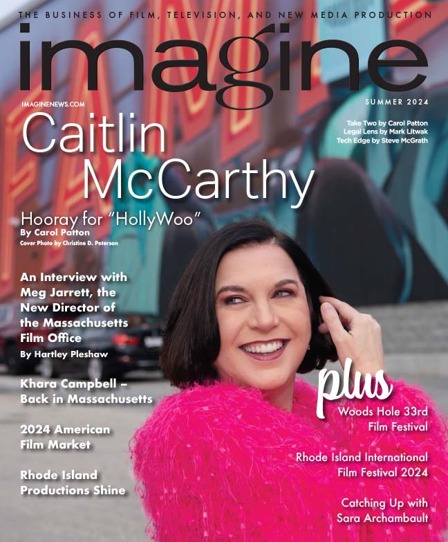 imagine news summer 2024 issue with screenwriter caitlin mccarthy on the cover